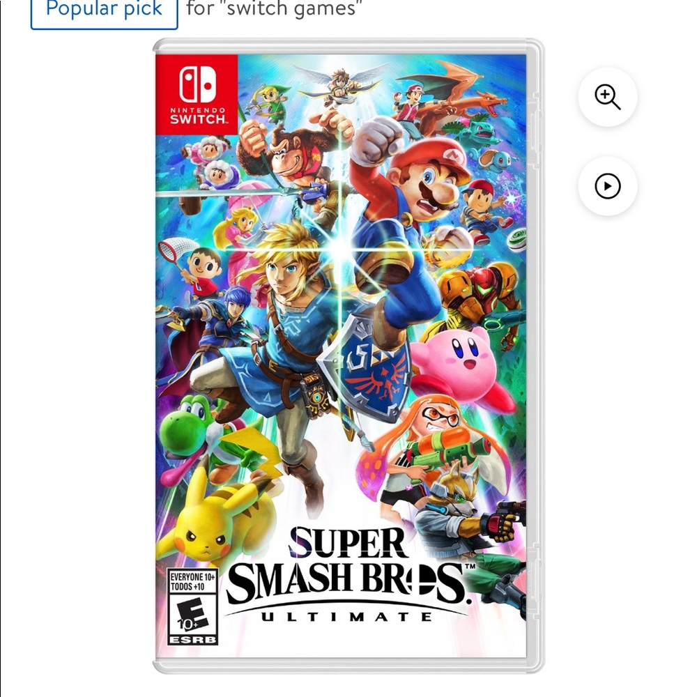 Nintendo Switch Game Super Smash Bros Ultimate